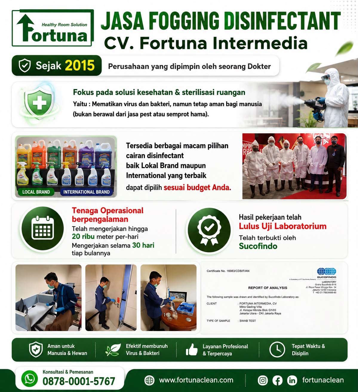 Jasa Fogging dan Disinfektan Jakarta